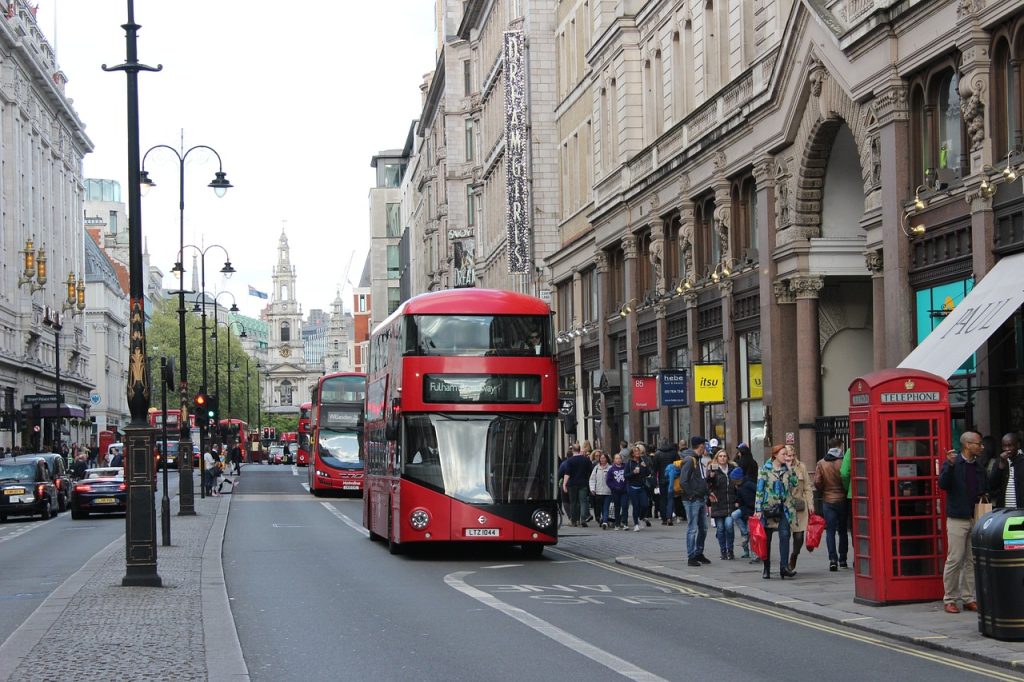 Red bus London Public transport