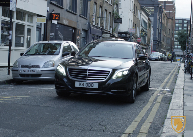 British car transfer mercedes luton taxi