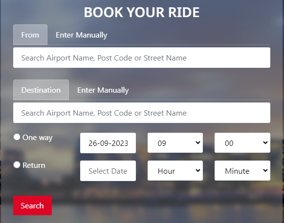 Booking a journey from Reading to Nottingham