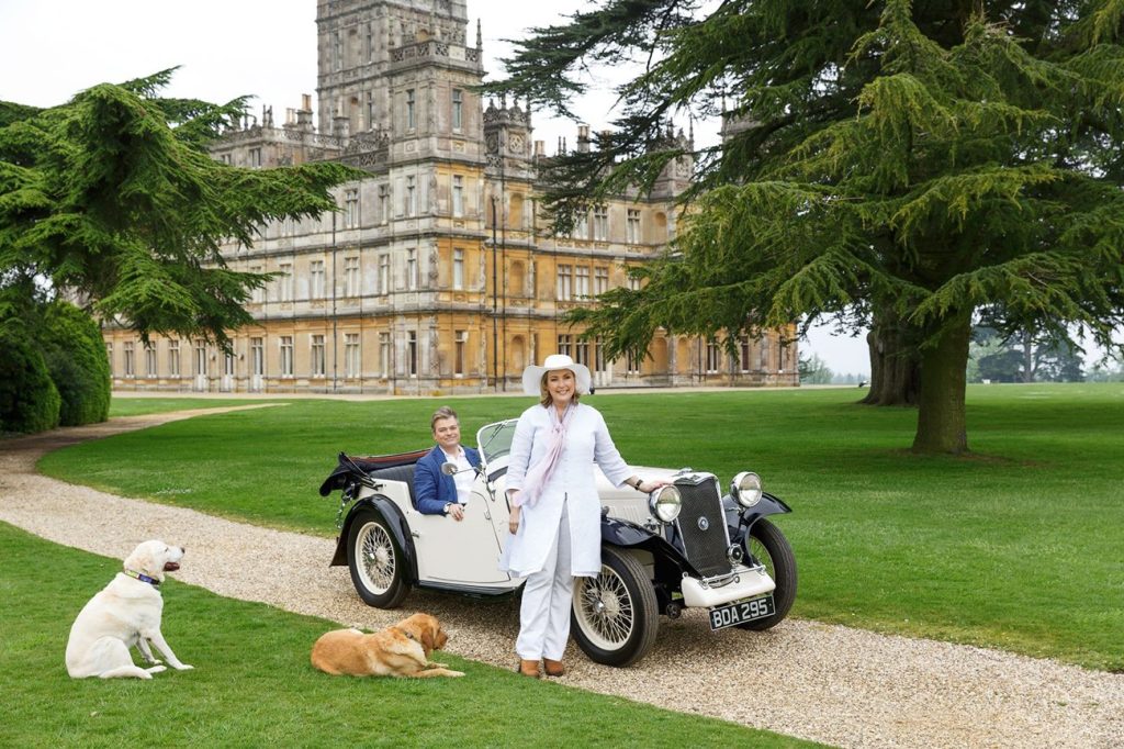 Highclere Castle with British Car Transfer: